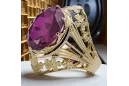 Vintage Ring Amethyst 14K Yellow gold vrc031y